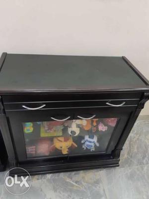 Black And Gray Electric Fireplace