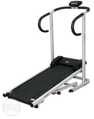 Black And Gray Treadmill