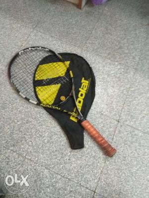 Black And Yellow Wilson Tennis Racket