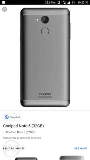 Coolpad note note 5 mobile with all accessories