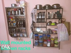 Kitchen wall racks. 2 units. selling date 24 sept