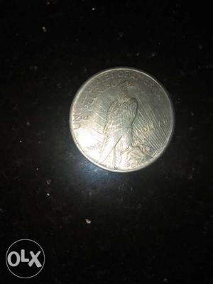 One Dollar silver coin 