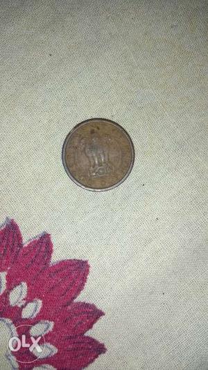 One pice copper coin. Year . Price negotiable