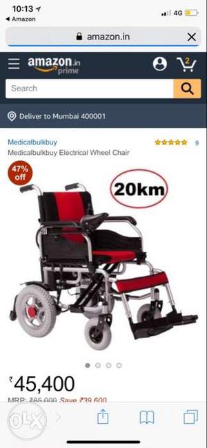 Original new electric wheelchair with heavy power