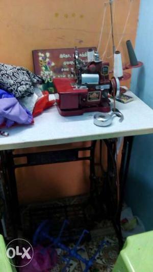 Overlock machine not problem. I used in my shop.