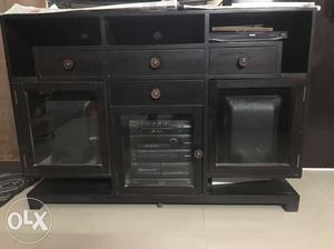 Pure sheesham wood TV & music cabinet