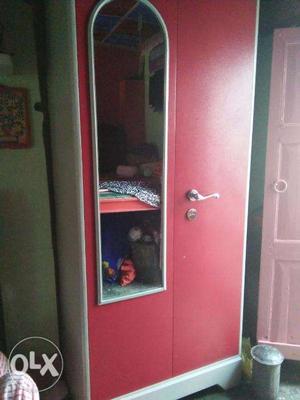 Red and off white coloure wardrobes totally new