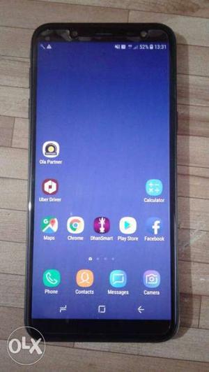Samsung j6 infinity 2month old with one year
