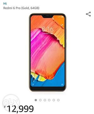 Seal pack Redmi 6 pro GOLD