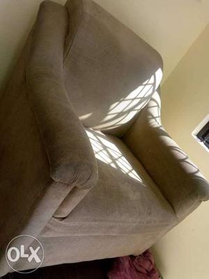 Single seater sofa with centre table