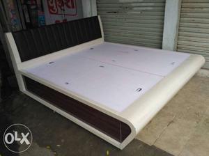 White And Brown Ottoman Bed