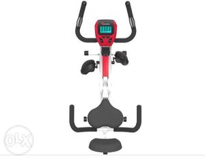 White And Red Stationary Bike