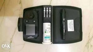 Accucheck blood sugar monitor with clicmax device