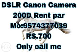 Dslr Canon Camera 200d rent