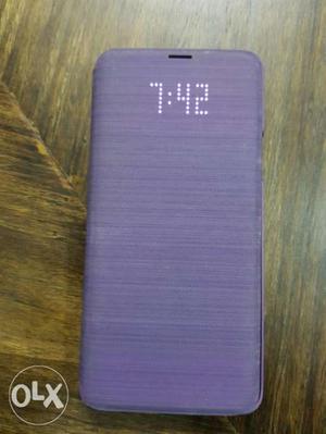Genuine Samsung Galaxy S9+ LED View Wallet Cover (Purple)