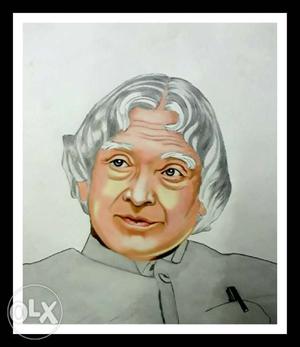 Handmade Potrait Art Of Dr.apj Abdul Kalam For