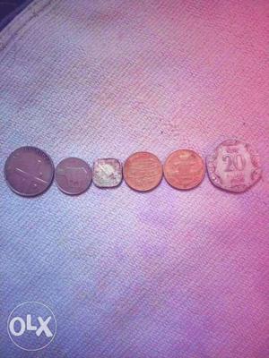 Indian old coins and nepalian currency coins