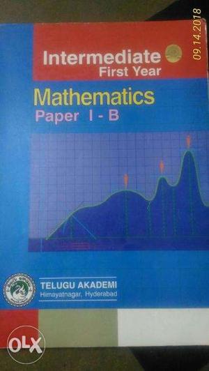 Intermediate 1 yr maths -1b -telugu academy - textbook