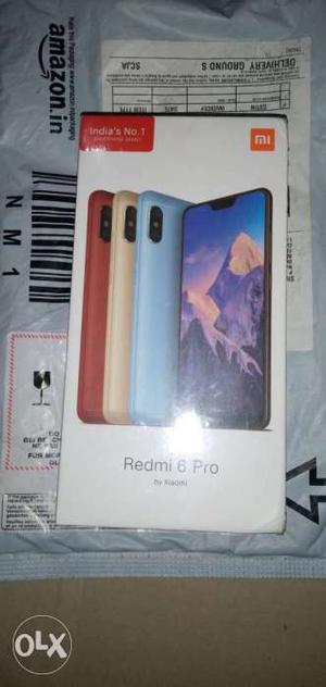 Redmi 6 pro New mobile Sealed box with bill