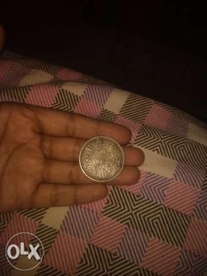 Silver coin since  time of victoria.one rupee