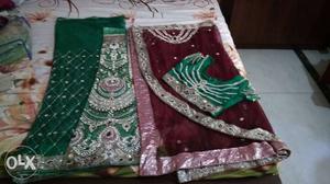 2 piece saari hardly used