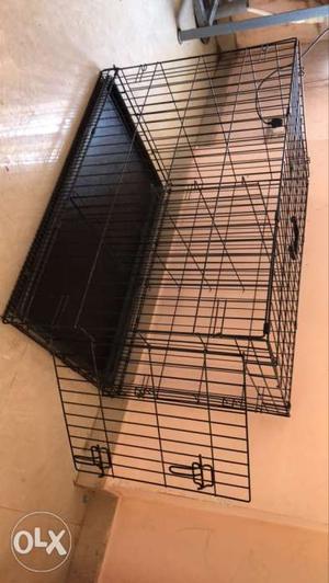 AmazonBasics Single-Door Folding Metal Dog Cage
