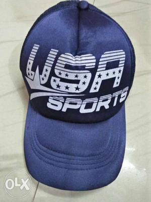 Blue USA Sports Fitted Cap