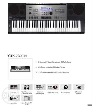 Casio CTK-IN musical keyboard less used for sale