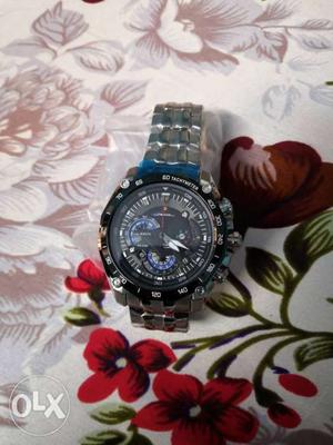 Casio Edifice Red Bull series.Black Chronograph Watch With