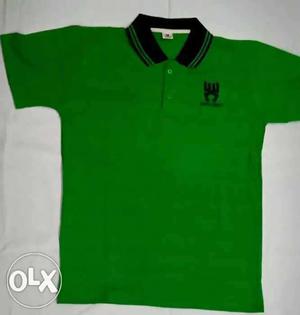 Green And Black Polo Shirt