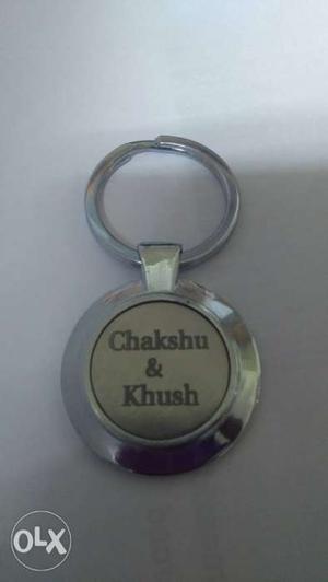 High Quality Round Metal Keyrings With Your Name
