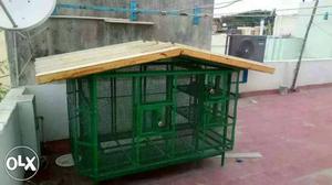 Love birds outdoor cage made of iron... safe