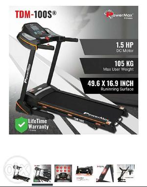 Powermax fitness tdm motorized treadmill for sale.