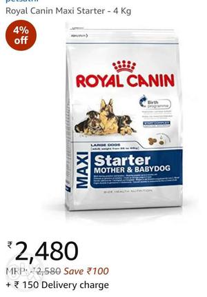 Royal canin food, puppy and mother food 4 kgs
