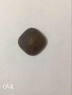 2 Anna old coin