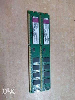 2x Kingston 2 GB DDR Desktop RAM