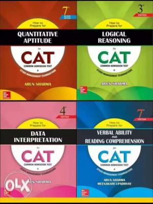 4 Combo books for cat and other management exams by arun