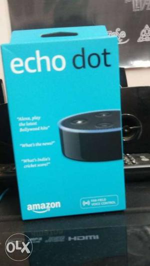 Amazon echo dot hardly used. box and bill