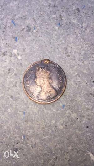Antique queen victoriya coin 