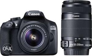 Black Canon EOS D DSLR Camera With Zoom Lens