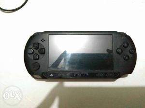 Black Sony PSP Handheld Game Console