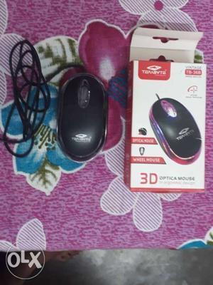 Black Terabute Corded Computer Mouse With Box