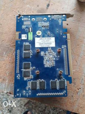 Blue And Gray Circuit Board