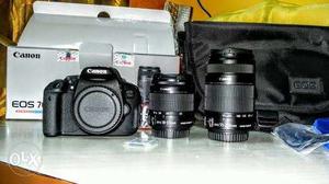 Canon 700D camera with 2 lens box n bag also