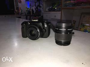 Canon EOS 60D with 35mm f/2.0 Yongnuo lens and mm kit