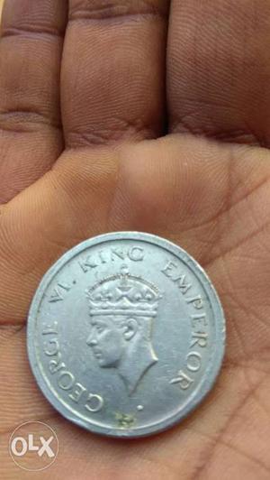 George VI King Emperor old coin since I947