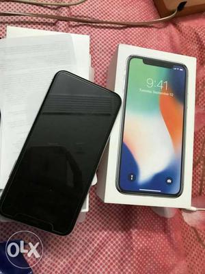 IPhone X 64GB full accessories 3 month old very