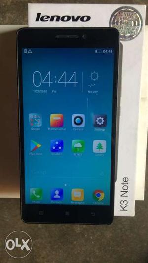 Lenovo k3 note 16gb 1 year old bill box charger
