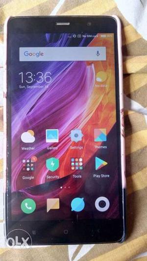 Mi note 3 mobile phone 32gb ram with mobile cover