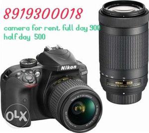 Nikon d for rent full day 800 and half day 500